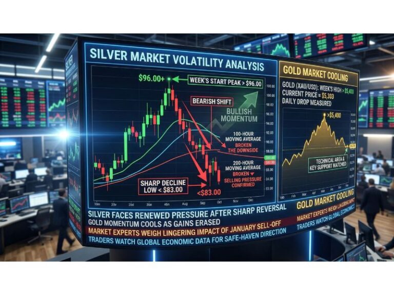 Silver Market Faces Sharp Swings as Prices Fall After Early Weekly Rally